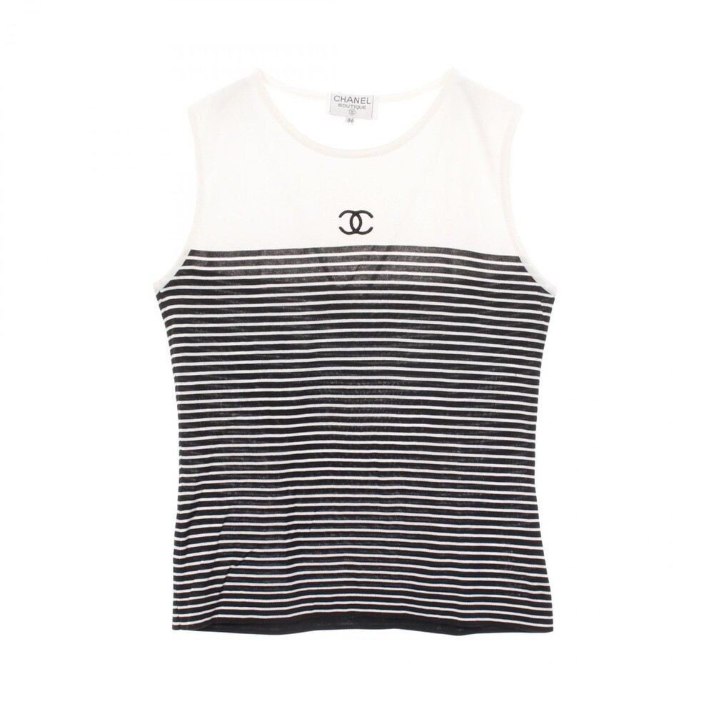 Chanel Coco Mark Border Sleeveless Tops #338836C72B